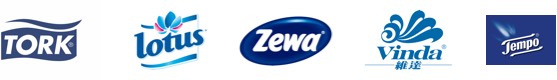 Tork, Lotus, Zewa, Vinda, Tempo (logo)
