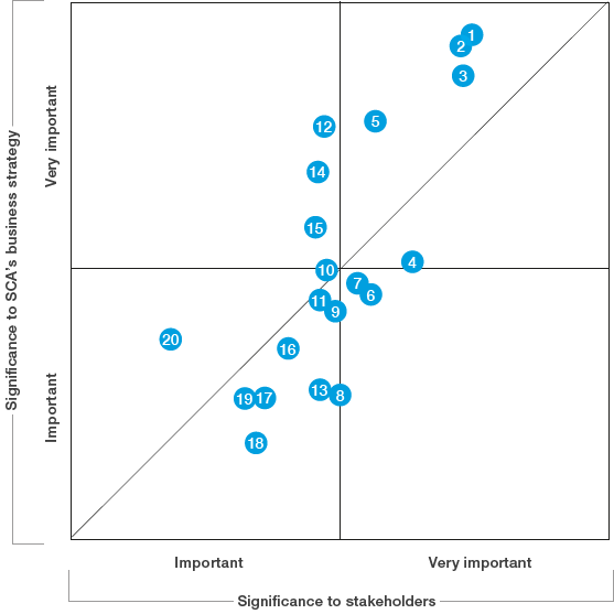 Materiality analysis (graphic)