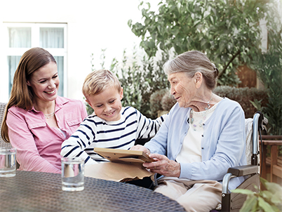 Mother with grandmother and son (photo)